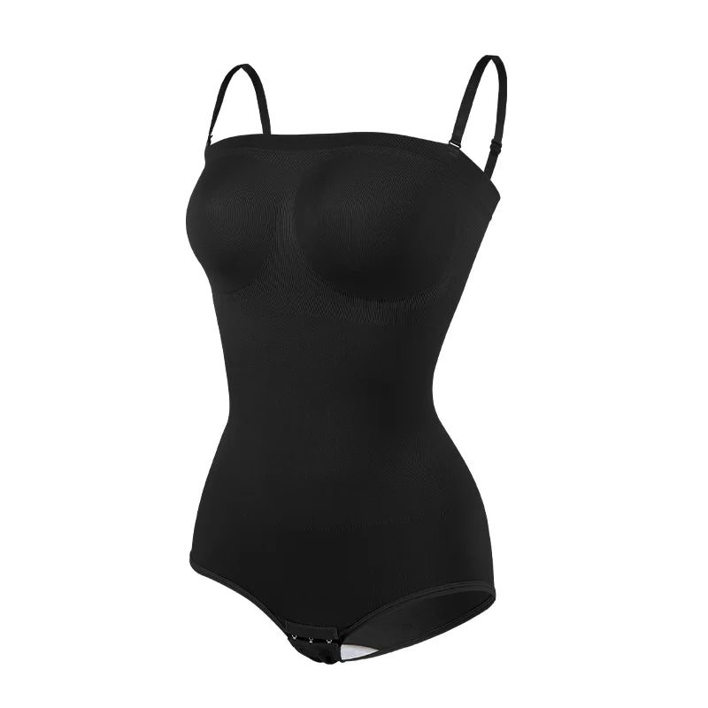 Women Strapless Bodysuits Shapewear Seam-free Tude Tops Bodyshaper Compression Waist Trainer Push Up Butt Lifter Backless Shaper