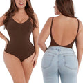 Seamless Backless Sculpting Bodysuit Tummy Control Firming Shapewear Butt Lift Stretch Shaper Open Bust Slim Bodysuit