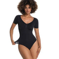 Seamless V-Neck Sculpt Short-Sleeve Bodysuit