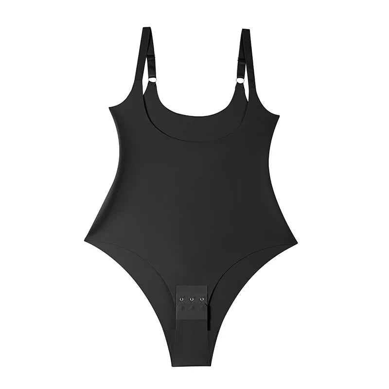 Women Seamless slimming clothes Sling body shaping underwear Black Beige Solid Colors Body sculpting body clothes