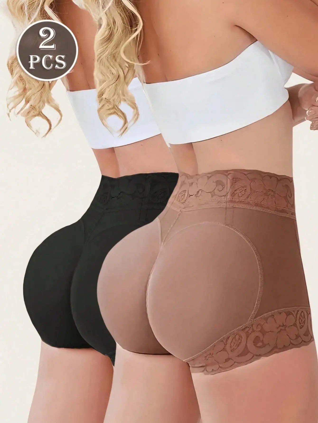 2pcs Women's Slimming Shapewear Panties, Tummy Control Underwear, Waist Cinching, Butt Lifting, Suitable For Various Occasions