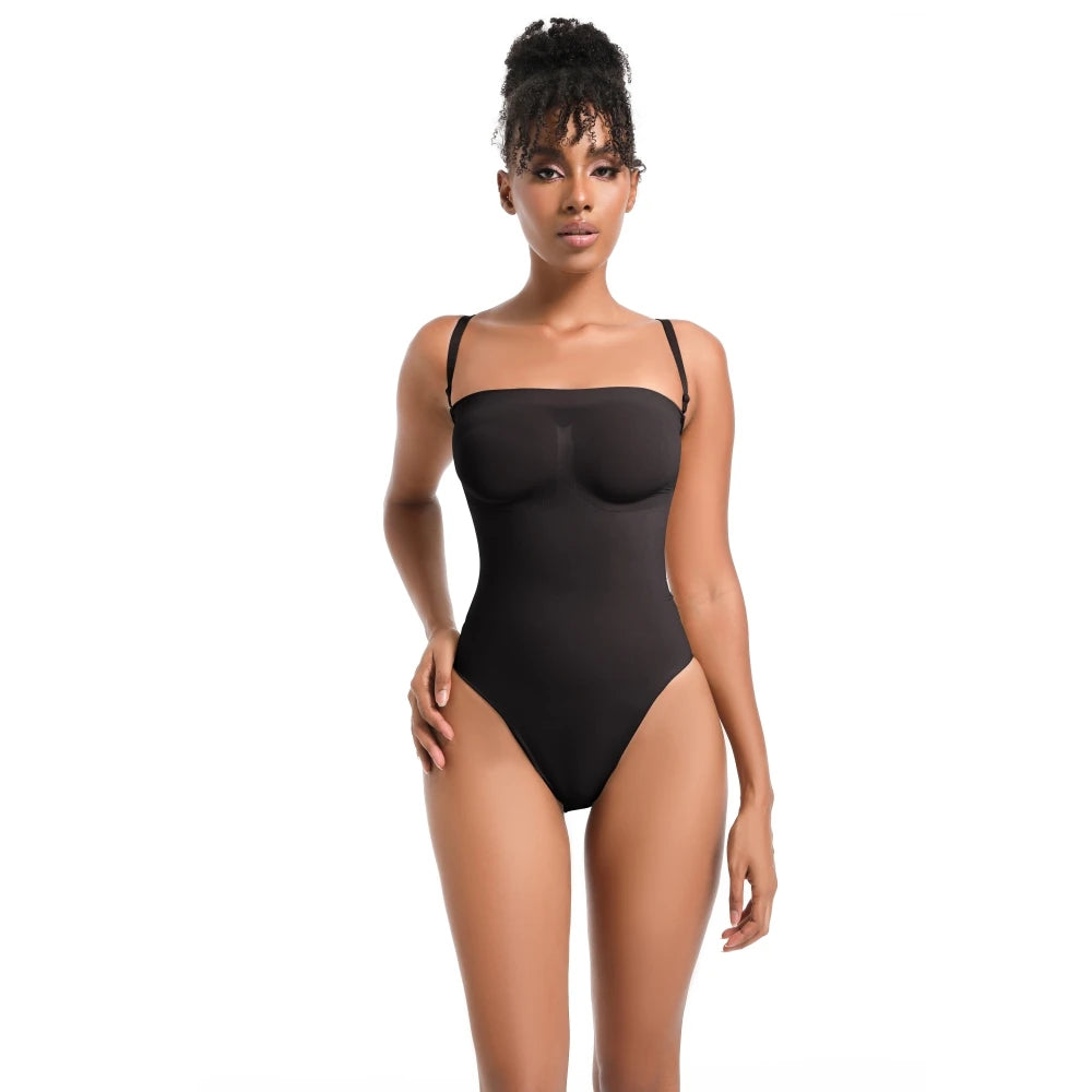 Seamless High-Waist Sculpt Thong Bodysuit