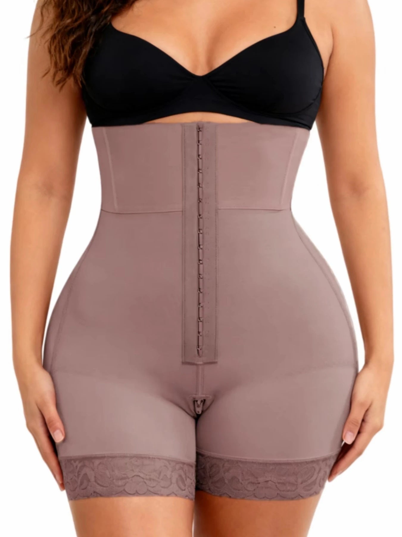1 Pc Butt Lifting Shapewear Body Shaper For Women Tummy Control Panties With Hook Zipper Closure